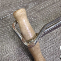 Wood & Metal Boot Pulls *gc, rust, scrapes, scratches, older, loose handles
