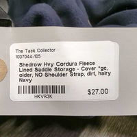 Hvy Cordura Fleece Lined Saddle Storage - Cover *gc, older, NO Shoulder Strap, dirt, hairy
