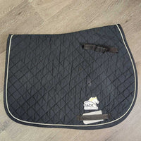 Quilt Jumper Saddle Pad *gc/fair, rubs, v.faded, undone stitching, linty, stains, pills, snags, older
