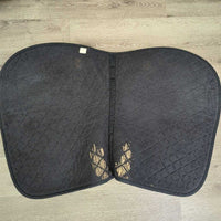 Quilt Jumper Saddle Pad *gc/fair, rubs, v.faded, undone stitching, linty, stains, pills, snags, older
