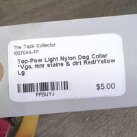 Light Nylon Dog Collar *Vgc, mnr stains & dirt
