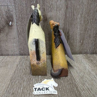 2 "Artforum Farmyard Fun" Horse Hugging - Nestling Statues *xc
