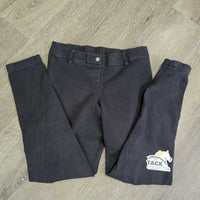 Hvy Cotton Euro Seat Breeches, Pull On *gc, faded, seam puckers, rubs, pills
