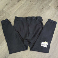 Hvy Cotton Euro Seat Breeches, Pull On *gc, faded, seam puckers, rubs, pills
