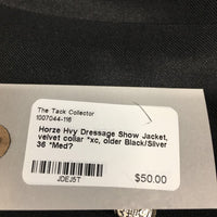 Hvy Dressage Show Jacket, velvet collar *xc, older
