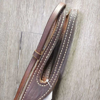 Leather Headstall, leather laces *vgc, clean, older, stretched keepers, stains
