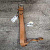 Thin Narrow Leather Back Cinch, connector strap, conway buckle *xc, mnr scrapes, water stains, mn rubs, dry
