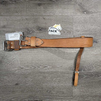 Thin Narrow Leather Back Cinch, connector strap, conway buckle *xc, mnr scrapes, water stains, mn rubs, dry
