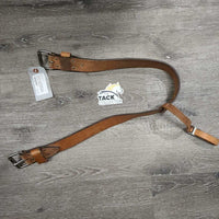 Thin Narrow Leather Back Cinch, connector strap, conway buckle *xc, mnr scrapes, water stains, mn rubs, dry
