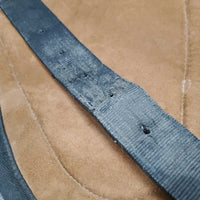 Suede Bareback Pad, Narrow Fleece Cinch *vgc, clean & dirt, hairy, mnr frayed holes