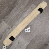 Suede Bareback Pad, Narrow Fleece Cinch *vgc, clean & dirt, hairy, mnr frayed holes
