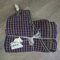 Hvy Cotton Waffle Cooler, tail *gc, clean, older, faded, rubs
