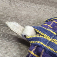 Hvy Cotton Waffle Cooler, tail *gc, clean, older, faded, rubs
