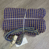 Hvy Cotton Waffle Cooler, tail *gc, clean, older, faded, rubs
