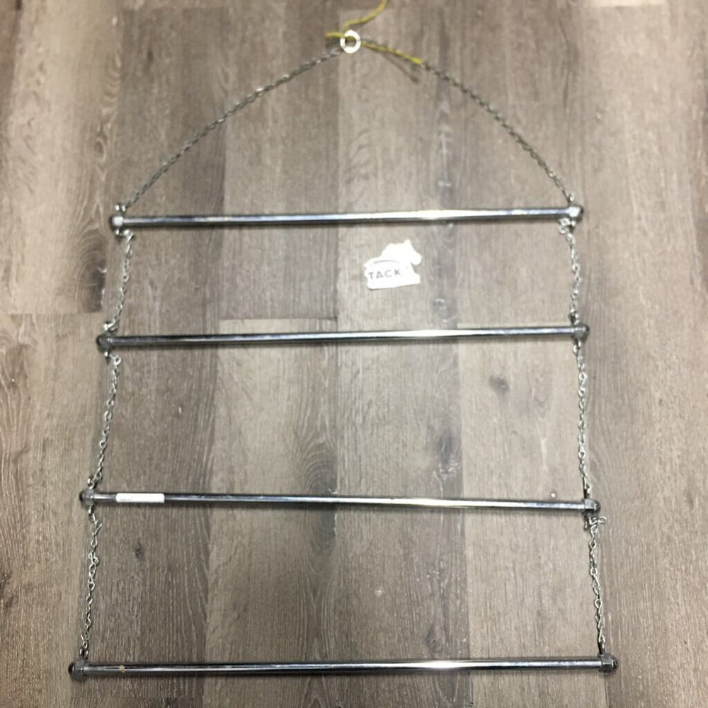 4 Bar Metal Saddle Pad - Blanket Rack, string *gc, rubs, rust, scratches