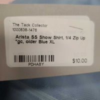 SS Show Shirt, 1/4 Zip Up *gc, older
