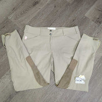 Euro Seat Breeches *gc/vgc, mnr stains, undone stitching, rubs, pills, snags & hairy velcro

