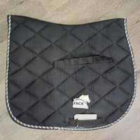 Thick Quilt Jumper Saddle Pad, piping *gc, rubs, frays, pills, v.faded, clean, puckers, hairy
