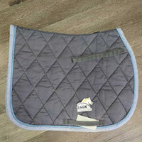 Quilt Jumper Saddle Pad, piping *gc, clean, faded, discolored, puckers, stains, rubs, snags, pills
