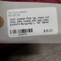 Quilt Jumper Pad *gc, clean, cut tabs, pills, faded, mnr hair, rubs, puckers
