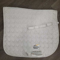 Quilt Dressage Pad, 1x piping *gc, clean, dingy, puckered, mnr hair, stains, pills, rubs, threads
