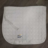 Quilt Dressage Pad, 1x piping *gc, clean, dingy, puckered, mnr hair, stains, pills, rubs, threads
