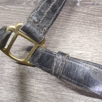 Leather Halter, snap, adj *vgc/xc, dirty, film, rubs, v.stiff, scraped edges
