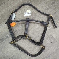 Leather Halter, snap, adj *vgc/xc, dirty, film, rubs, v.stiff, scraped edges
