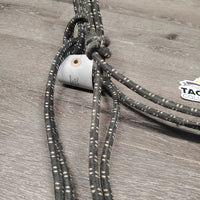 Stiff Nylon Rope Halter *gc/fair, crusty, faded, dirty, snags, rubs
