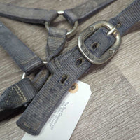 Thick Nylon Halter *gc/fair, dirty, threads, hair, faded, stains, snags, rubs, edges & holes: frays
