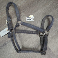 Thick Nylon Halter *gc/fair, dirty, threads, hair, faded, stains, snags, rubs, edges & holes: frays
