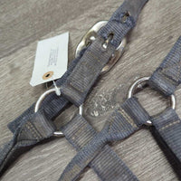 Thick Nylon Halter *gc/fair, dirty, threads, hair, faded, stains, snags, rubs, edges & holes: frays
