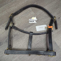 Leather Halter, snap, adj *vgc/xc, dirty, film, rubs, v.stiff
