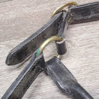Leather Halter, snap, adj *vgc/xc, dirty, film, rubs, v.stiff
