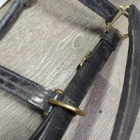 Leather Halter, snap, adj *vgc/xc, dirty, film, rubs, v.stiff
