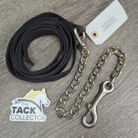 Soft Flat Nylon Lead Rope, 31" Nose Chain *vgc/gc, mnr dirt, rust, rubs, stains & frays
