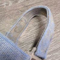 Stiff Nylon Halter, Slip Nose, spring snap *fair, crusty, stiff, faded, v.hairy, frays, rust, threads, older
