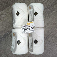 4 Fleece Polos *vgc, clean, mnr dirt, stains, rubs & clumpy
