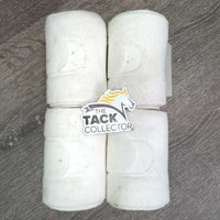 4 Fleece Polos *vgc, clean, mnr dirt, stains, rubs & clumpy
