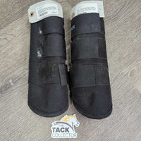 Memory Foam Closed Boots, velcro *vgc, clean, mnr hair, dirt?stain, edge rubs, hairy velcro
