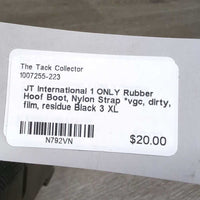 1 ONLY Rubber Hoof Boot, Nylon Strap *vgc, dirty, film, residue
