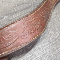 Tooled BreastCollar *fair, dirty, NO Conway, MISSING Strap, stains, dry, binder twine, rusty, cracking
