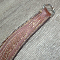 Tooled BreastCollar *fair, dirty, NO Conway, MISSING Strap, stains, dry, binder twine, rusty, cracking
