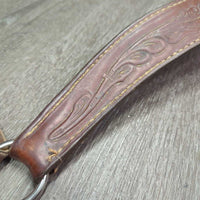 Tooled BreastCollar *fair, dirty, NO Conway, MISSING Strap, stains, dry, binder twine, rusty, cracking
