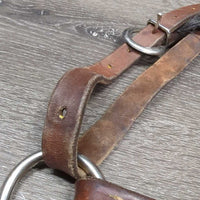 Tooled BreastCollar *fair, dirty, NO Conway, MISSING Strap, stains, dry, binder twine, rusty, cracking
