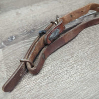 Tooled BreastCollar *fair, dirty, NO Conway, MISSING Strap, stains, dry, binder twine, rusty, cracking
