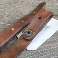 Western Leather Strap *fair, v.stiff, cracked, dry, x.holes, faded
