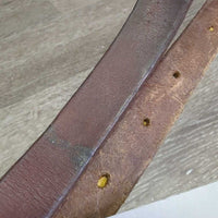 Western Leather Strap *fair, v.stiff, cracked, dry, x.holes, faded

