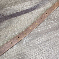 Western Leather Strap *fair, v.stiff, cracked, dry, x.holes, faded
