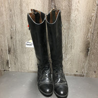 Pr Field boots, zips *gc, dirt, rubs, marks, older, replaced zip